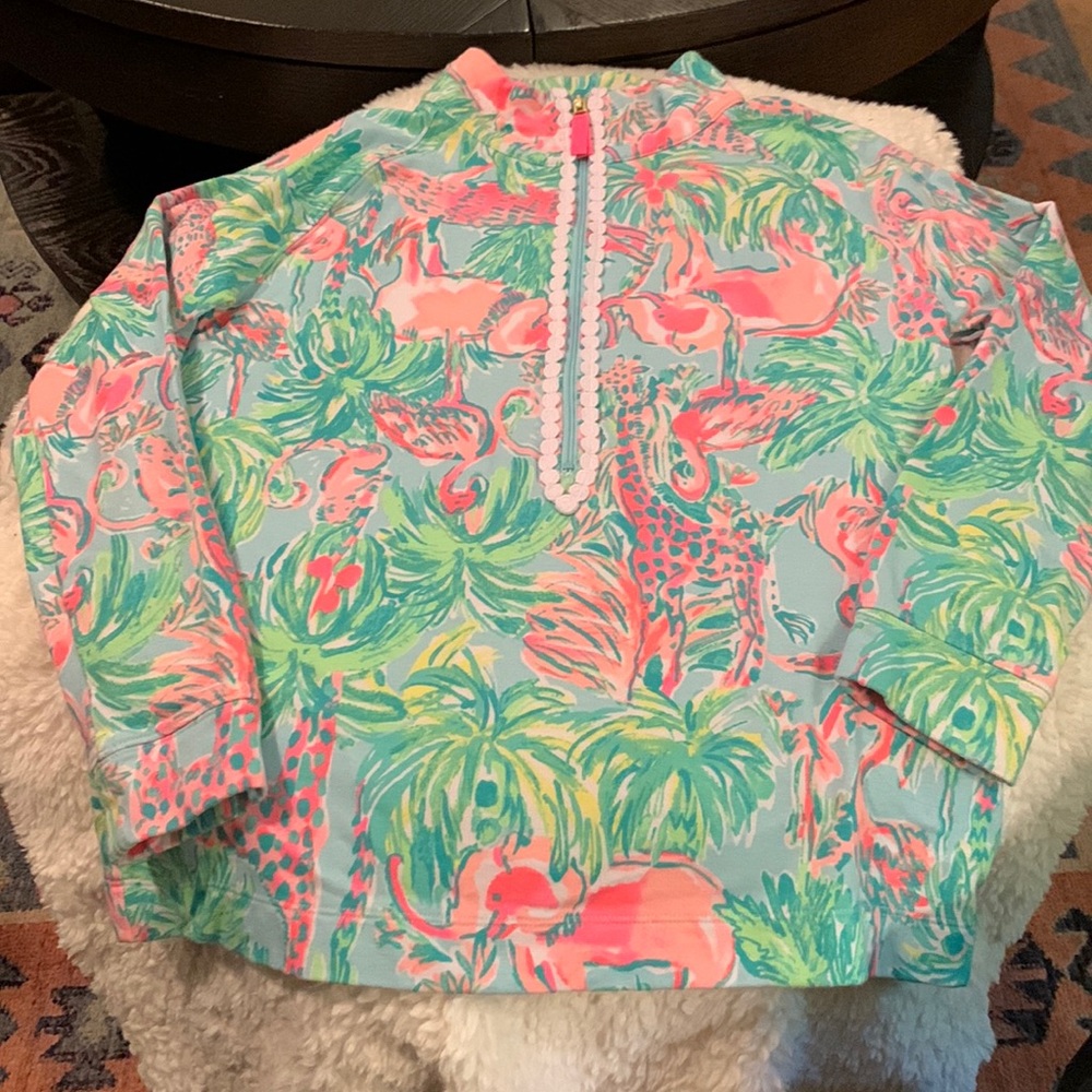 Beautiful Lily Pulitzer Girl’s Quarter Zip XL